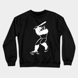 Bigfoot Baseball Player Crewneck Sweatshirt